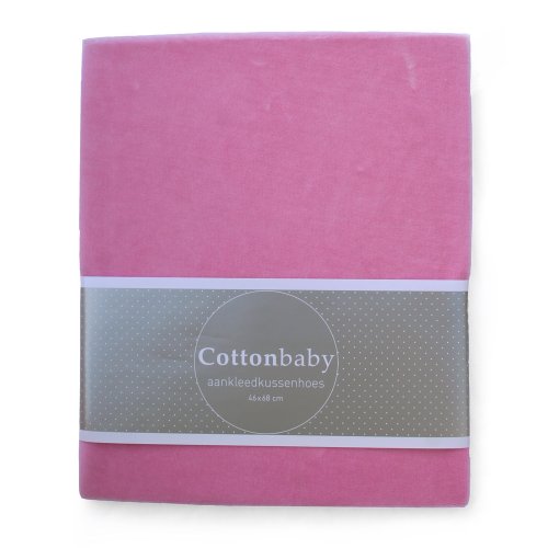 Housse de matelas à langer en velours, rose